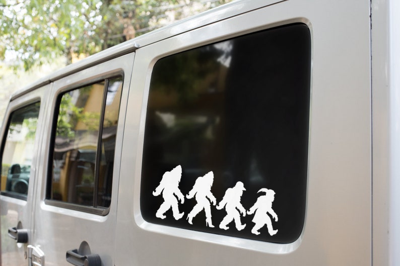 Sasquatch Family Decals - Bigfoot Car, Truck, Laptop Stickers image 2