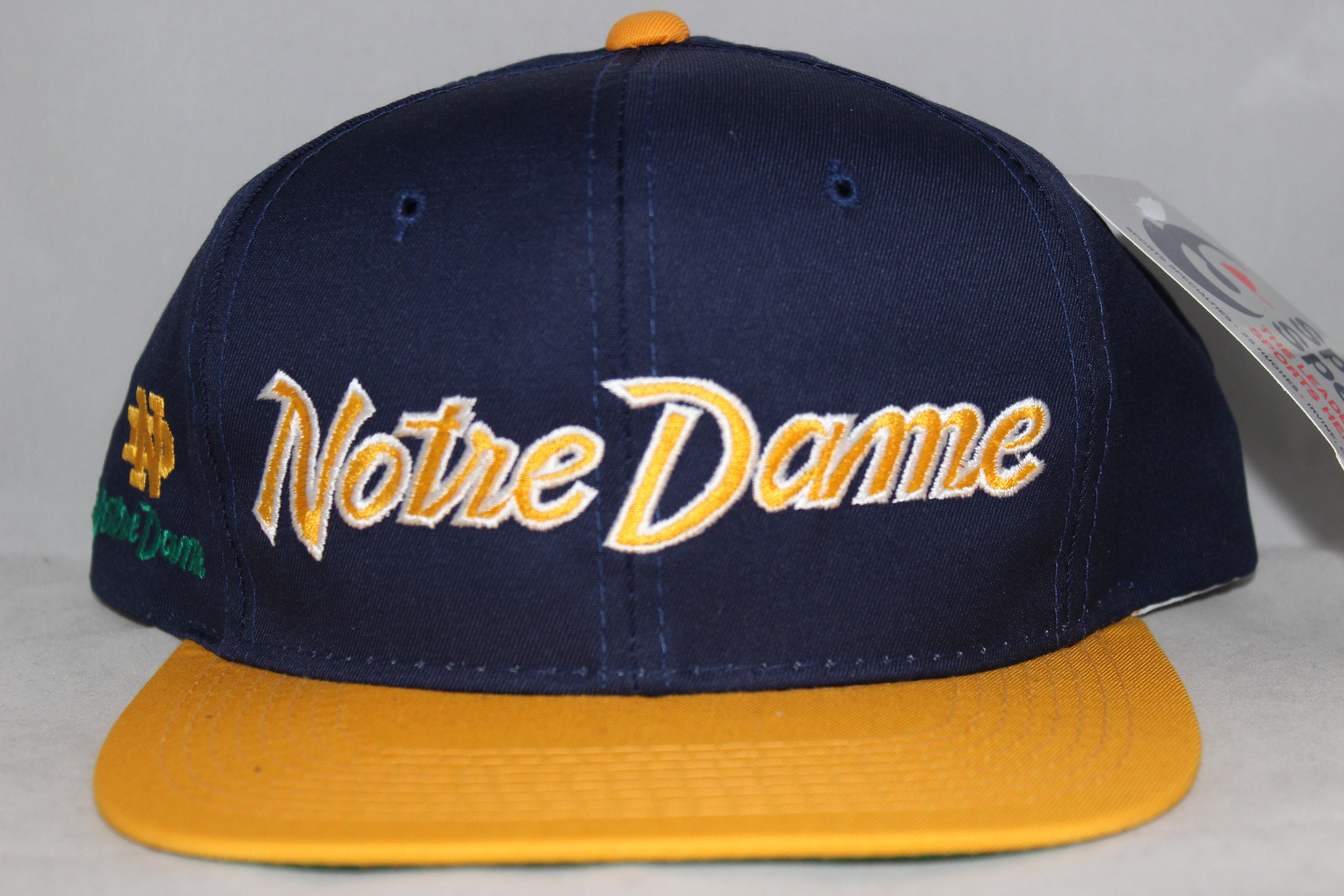 Vintage Notre Dame Fighting Irish Sports Specialties Script Snapback Hat