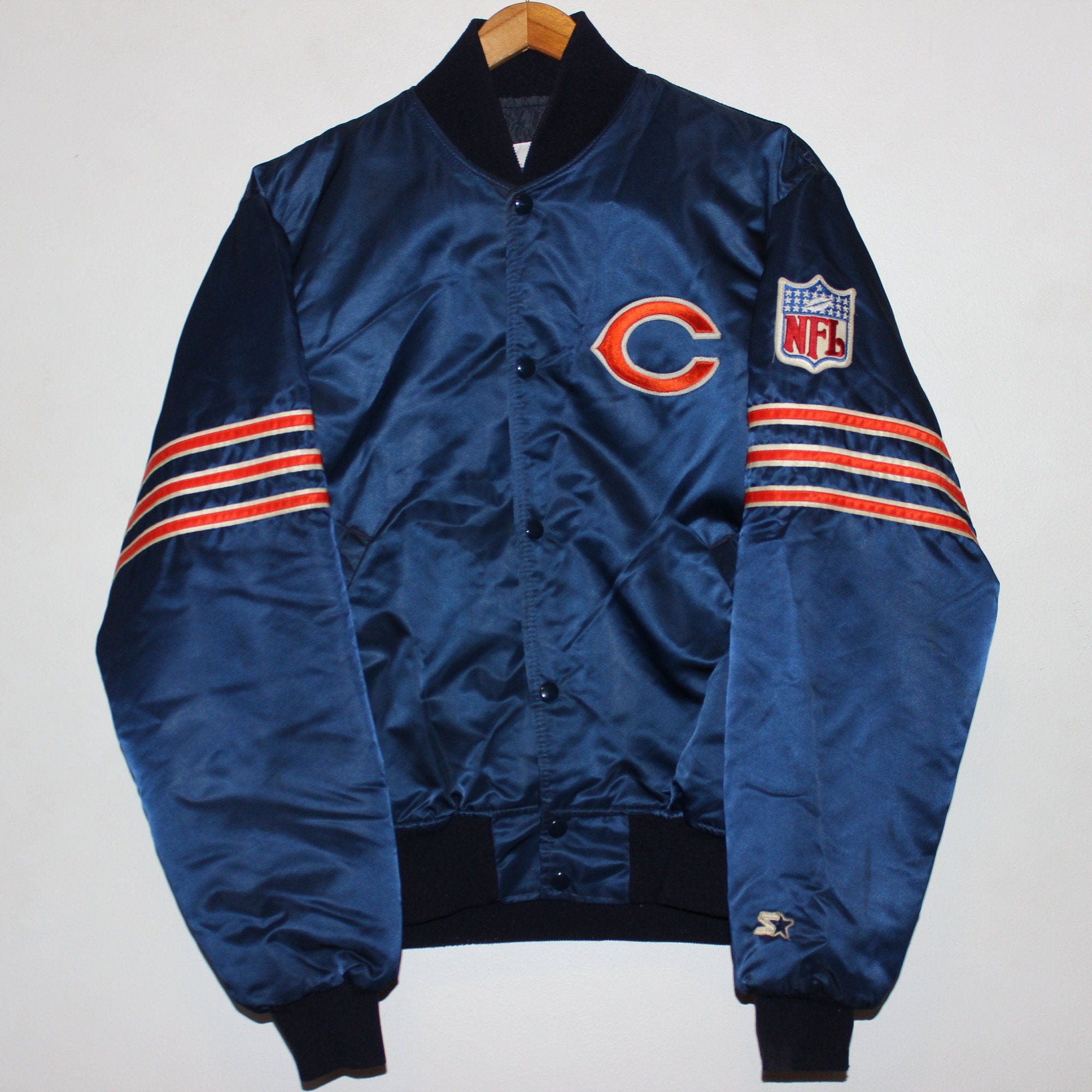 Vintage Chicago Bears Satin STARTER NFL Jacket L