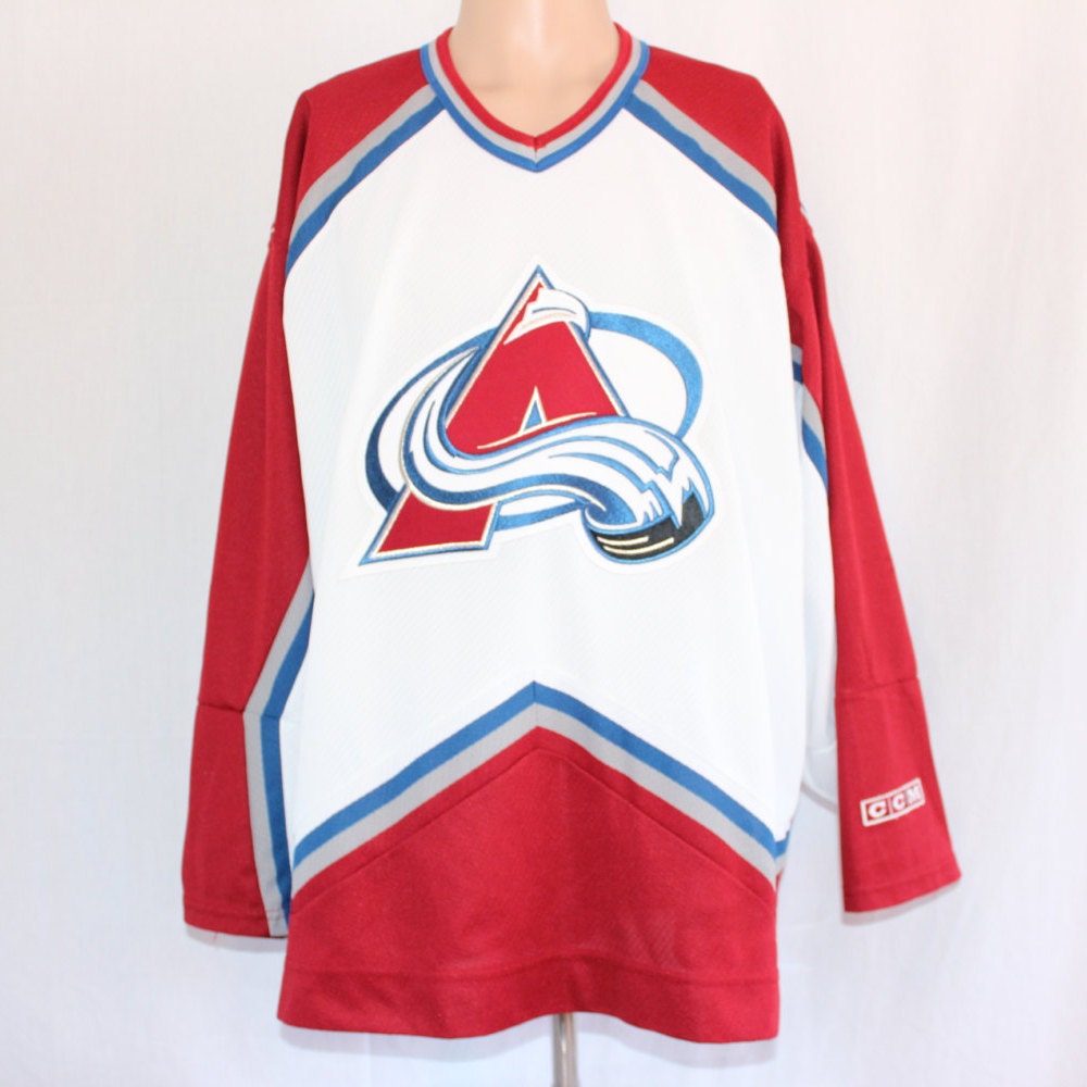 vintage colorado avalanche jersey