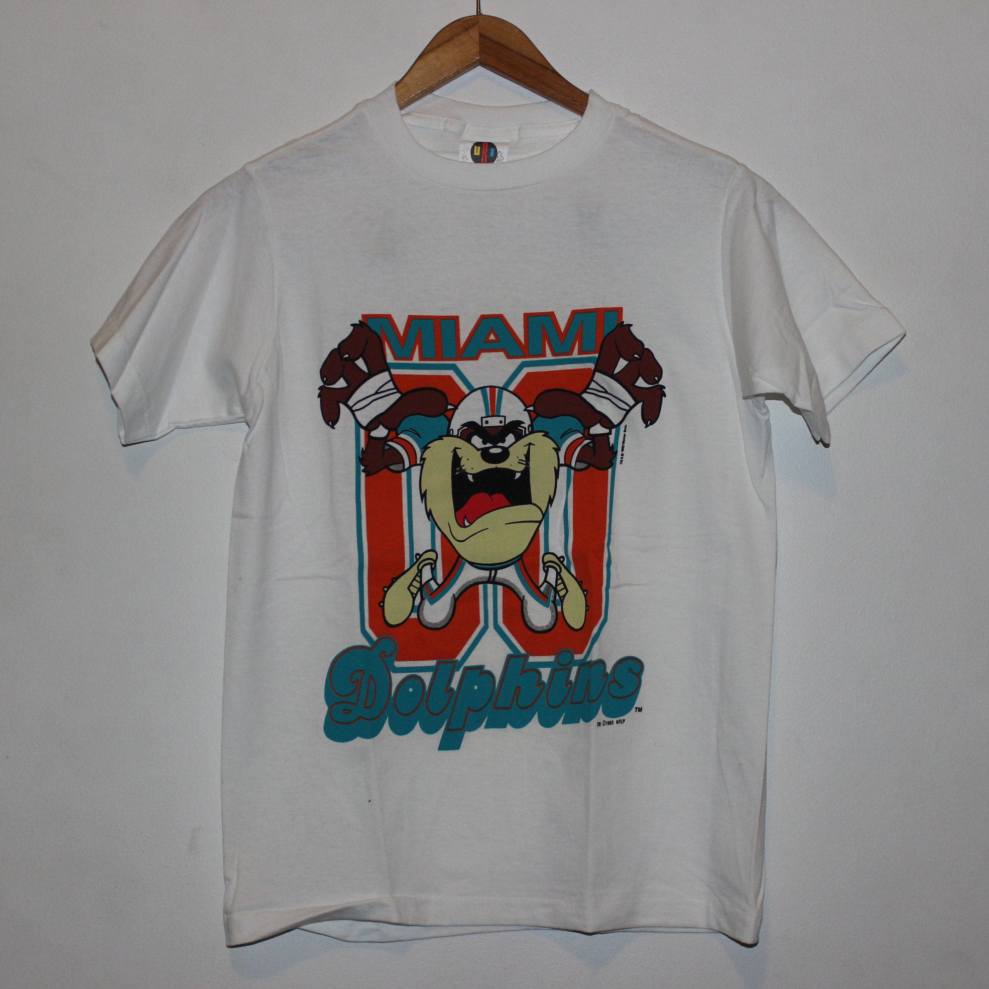 Vintage Miami Dolphins Taz NFL T-Shirt Youth L