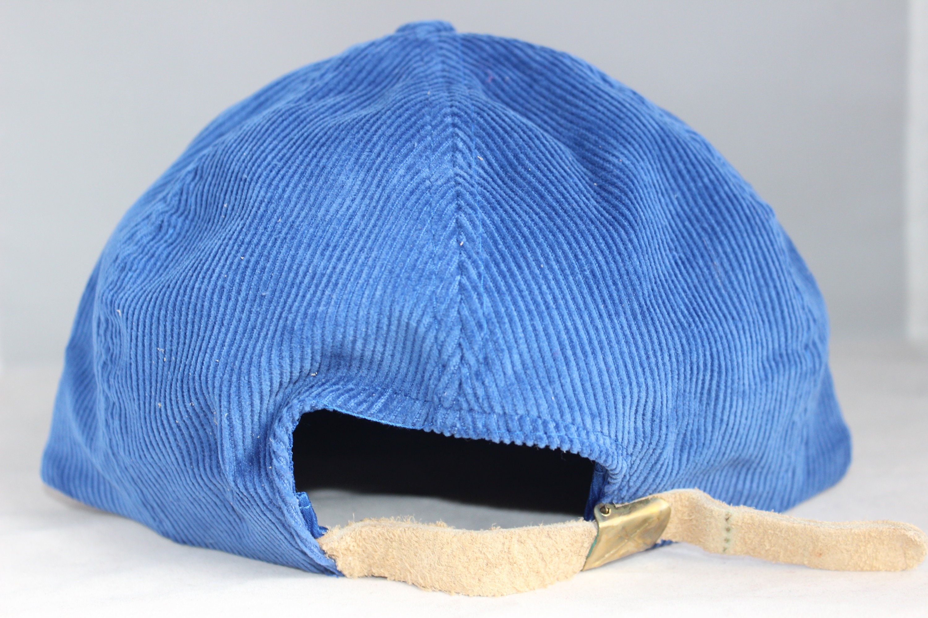 Vintage BUSCH Beer Corduroy Strapback Hat