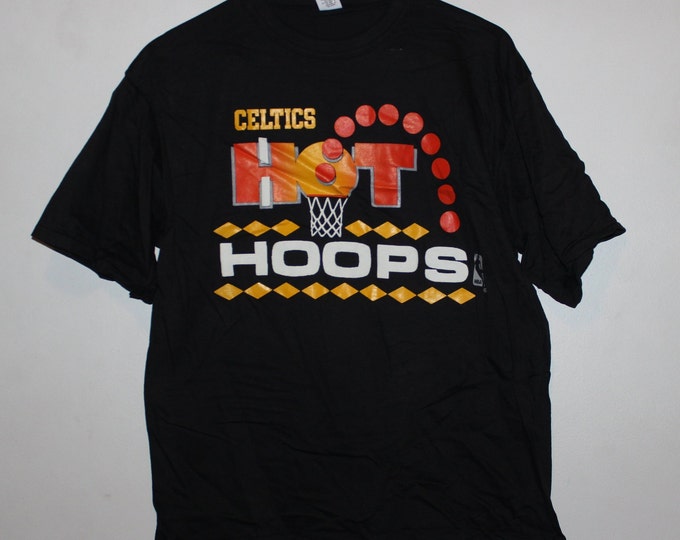 Vintage Boston Celtics Hot Hoops NBA T-Shirt XL