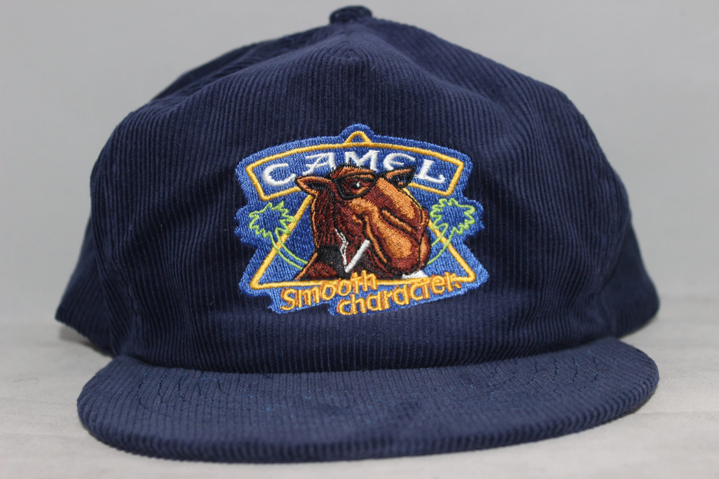 Vintage Joe Camel Smooth Character Corduroy Snapback Hat