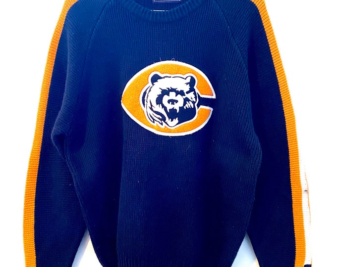 Vintage 1980's Chicago Bears Starter NFL Sweater L