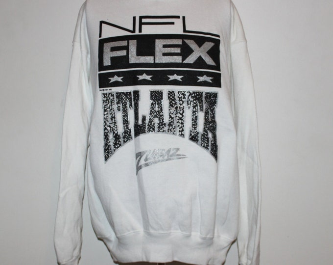 Vintage NFL Flex Atlanta Zubaz Crewneck Sweatshirt L