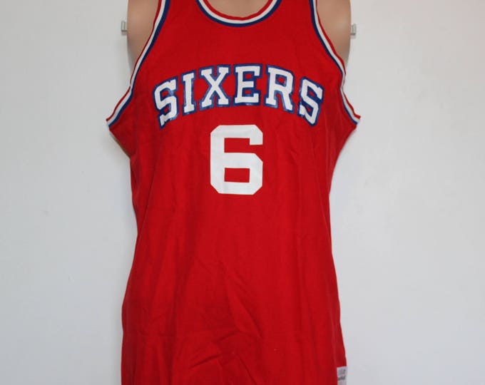 Vintage Philadelphia 76ers Julius Erving Sand-Knit NBA Jersey M