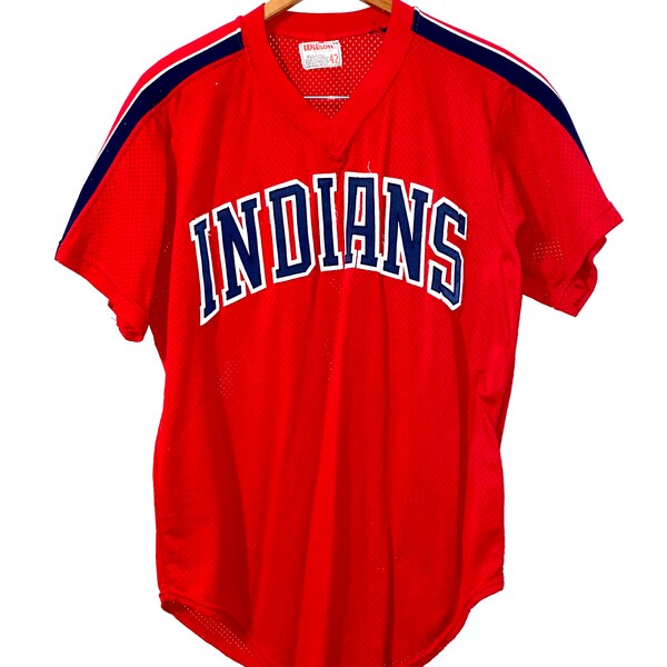 Vintage Cleveland Indians Wilson MLB Jersey 42