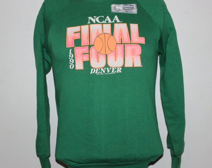 Vintage Deadstock 1990 Final Four Denver NCAA Crewneck Sweatshirt Youth L