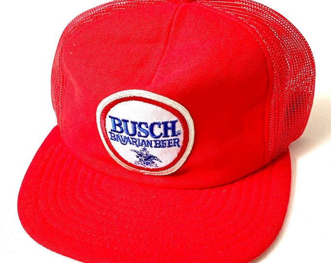 Vintage BUSCH Beer Snapback Hat