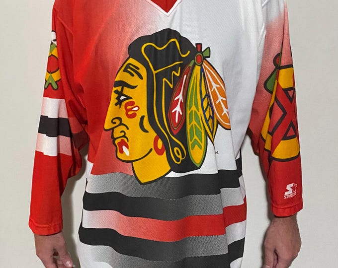 Vintage Chicago Blackhawks STARTER Hockey Jersey L