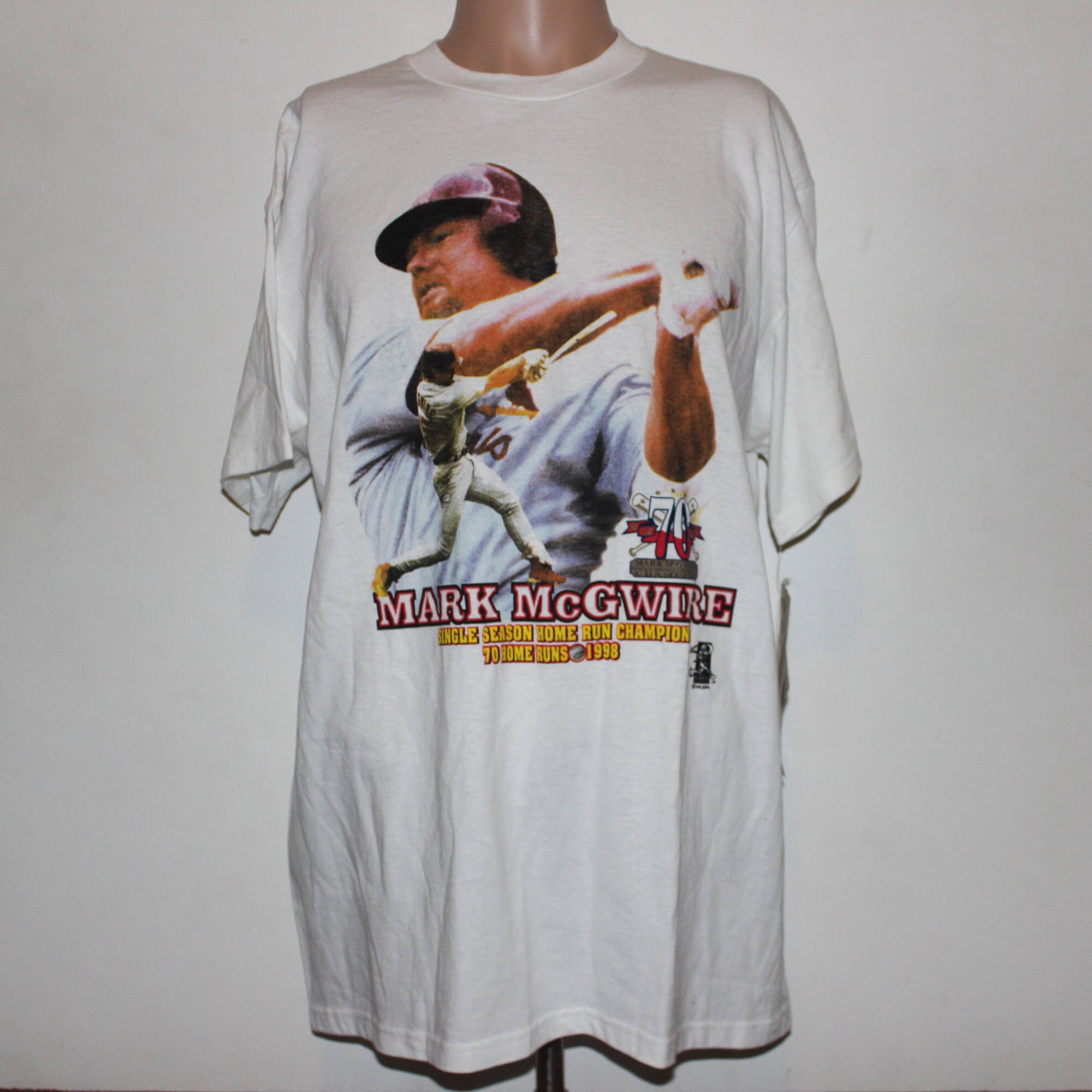 Vintage St. Louis Cardinals Mark McGwire Majestic MLB T-Shirt L