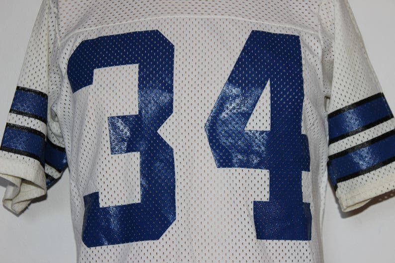 Vintage Dallas Cowboys Herschel Walker Sand Knit NFL Jersey S Etsy