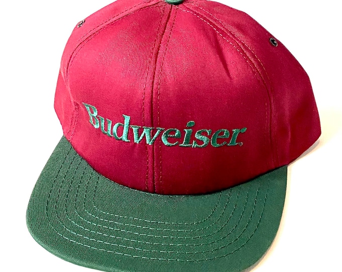 Vintage Budweiser Beer Snapback Hat