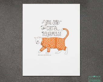 Cat art print, JJD_LP_CPJP