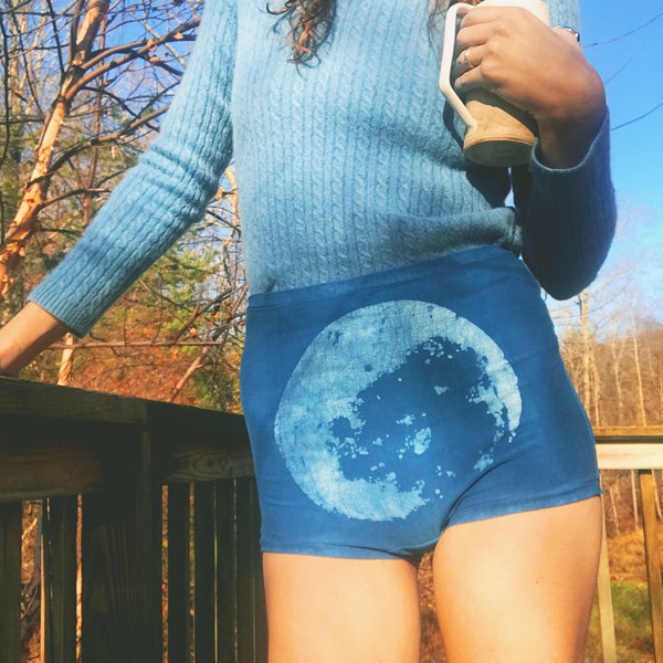 Full Moon Briefs - Organic Cotton & Indigo - plant dye