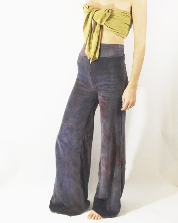 Wide Groove Bliss Pant - Organic Cotton Velour Wide Leg Pant 