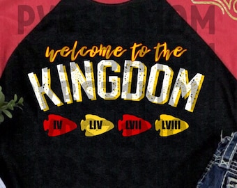 Welcome to the Kingdom Shirt, SB Wins Shirt Kansas City Football tee, KC World Champs T-shirt, KC Football Spirit Wear, kc red kingdom shirt