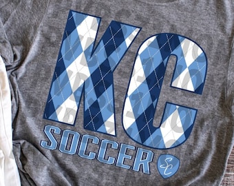 Kansas City Soccer Shirt, KC Argyle Men's Tee