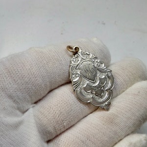 Antique Sterling Silver Albert Fob Medal by  William Adams Birmingham 1911