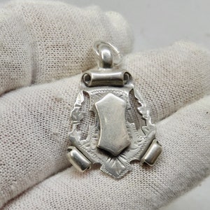 Antique Sterling Silver Albert Fob Medal by William Hair Haseler 1905