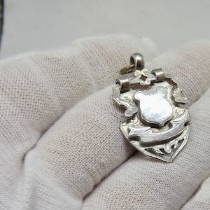 Antique Sterling Silver Albert Fob Medal by William Hair Haseler 1900