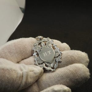 Antique Sterling Silver Albert Fob Medal by Herbert Bushell 1907