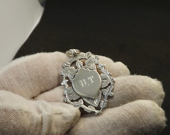 Antique Sterling Silver Albert Fob Medal by Herbert Bushell 1907