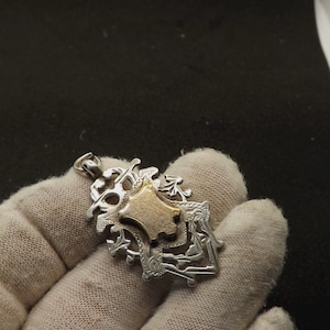 Antique Sterling Silver Albert Fob Medal by William Hair Haseler 1900