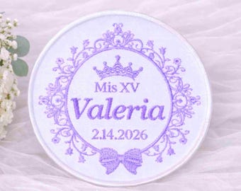Quinceanera Sweet 16 Wedding Dress Custom Embroidered Patch