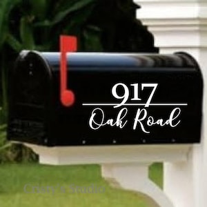 Mailbox Number and Address Decal - Housewarming gift - Wedding Gift