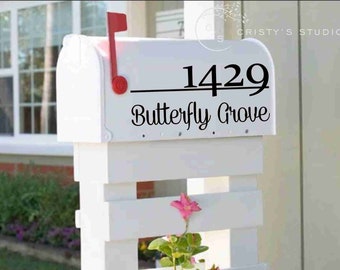 Mailbox Number and Address Decal