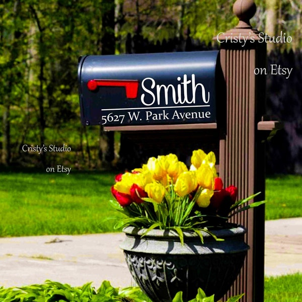 Mailbox Number and Address Decal