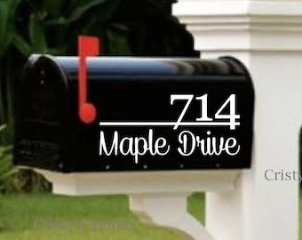 Mailbox Number and Address Decal