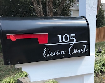 Mailbox Number and Address Decal