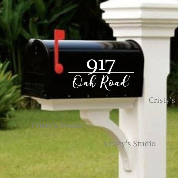 Mailbox Number and Address Decal