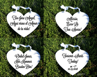 Wedding Heart Sign - Personalized Heart Sign