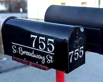 Mailbox Number and Address Decal