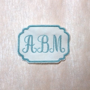 Monogrammed Custom Embroidered Patch - Initials