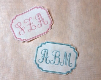 Monogrammed Custom Embroidered Patch - Initials