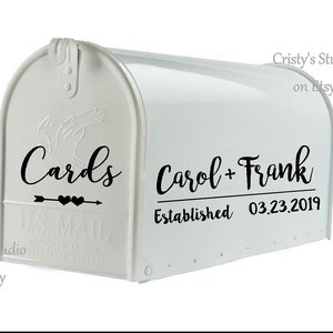 Wedding Card Box Decal - Wedding gifts - Wedding Decor