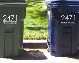Address label - Perfect for Mailboxes, Trash Cans, Garage doors, Front Door