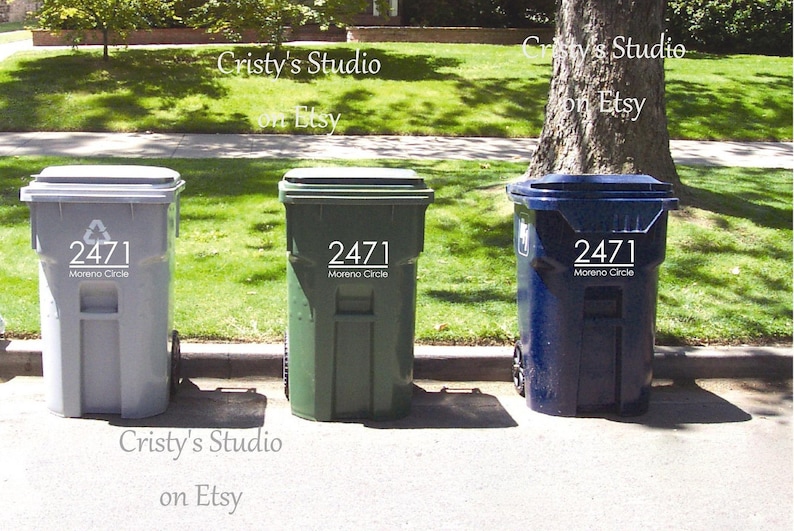 Address Label Perfect for Mailboxes Trash Cans Garage Etsy
