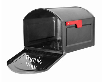 Mailbox Inner Door Thank You Decal