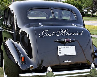 Just Married - Car Decal Sign