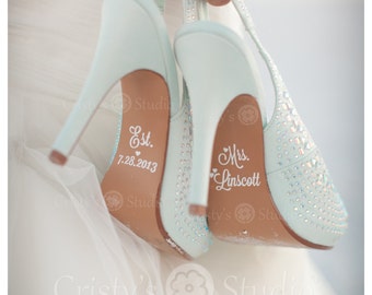 Wedding Shoe Decals -