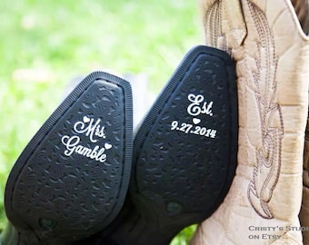 Wedding Shoe Decals