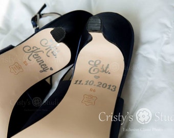 Wedding Shoe Decals -