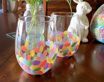 Easter Jelly Bean Glass