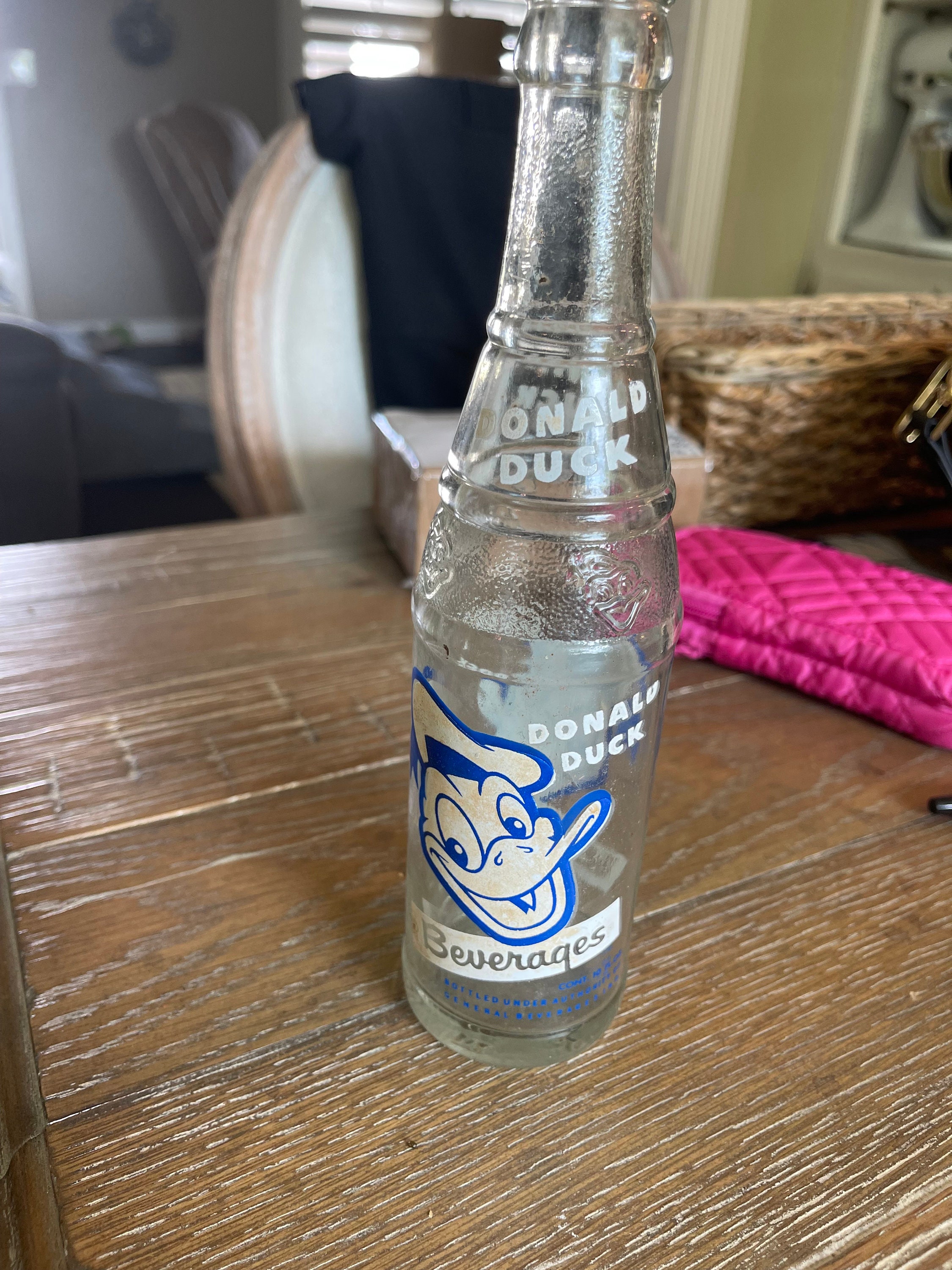 Vintage Donald Duck Beverages Bottle! - Etsy